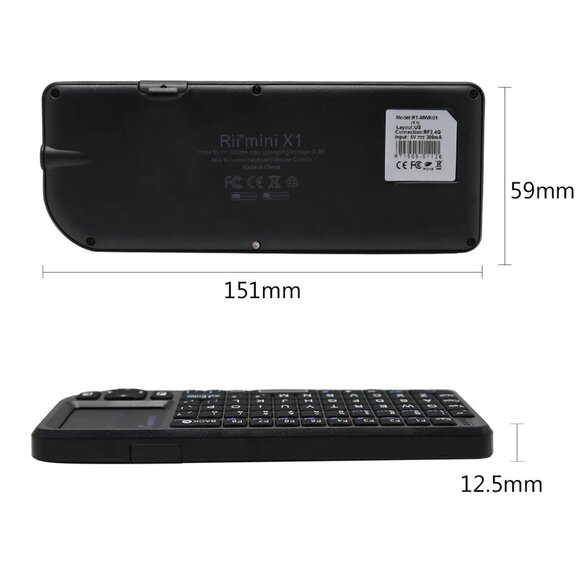 2.4GHz Mini Wireless Keyboard with TouchPad - Picture 6 of 7